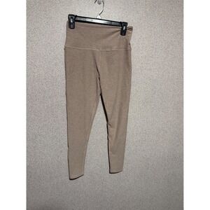 Beyond Yoga Womens High Waisted Spacedye Leggings Heathered Tan Taupe Size L